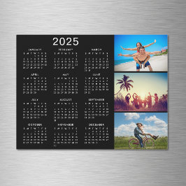 Personalisiertes Fotomaterial 2025 Kalender Magnet