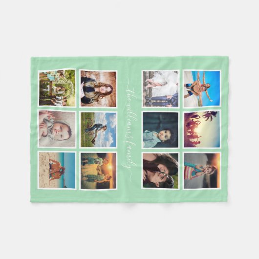 Personalisiertes Fotomaterial Keepsake-Meerglas Fleecedecke (Vorderseite (Horizontal))