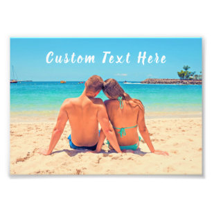 Personalisiertes Fotoposter mit individuellem Text Fotodruck