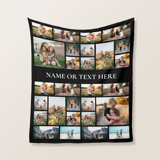 Personalisiertes Fotorollage Fleece Blanket
