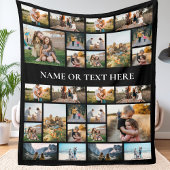 Personalisiertes Fotorollage Fleece Blanket
