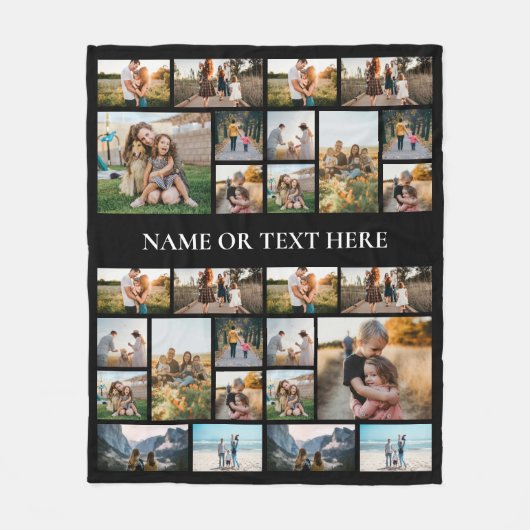 Personalisiertes Fotorollage Fleece Blanket (Vorderseite)