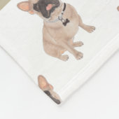 Personalisiertes Französisch (maskiert) Fleecedecke (Ecke)