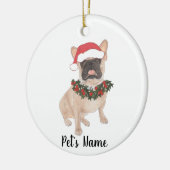 Personalisiertes Französisch (maskiert) Keramik Ornament (Links)