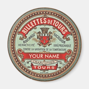 Personalisiertes französisches Apothekenetikett Magnet
