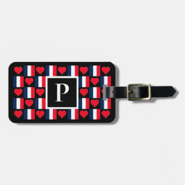 Personalisiertes französisches Flag-Benutzerdefini Gepäckanhänger