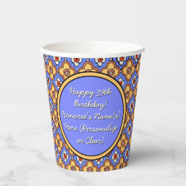 Personalisiertes Französisches Land Tile Pappbecher