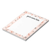  Personalisiertes französisches Poodle Notepad Notizblock (Rotiert)
