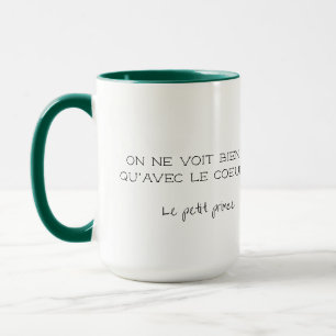 Personalisiertes französisches Zitat Tasse