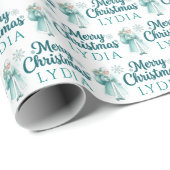 Personalisiertes Frau-Claus-Geschenkpapier Geschenkpapier (Rolleneckpunkt)