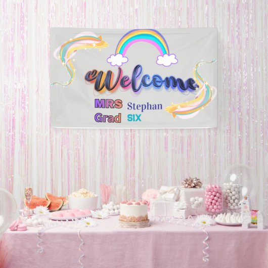 Personalisiertes Frau Willkommensschild | Benutzer Banner (Party)