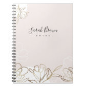 Personalisiertes FrauenNotebook in Rosa Notizblock (Vorderseite)