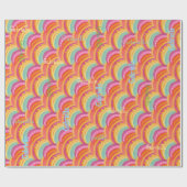 Personalisiertes, freudvolles Watercolor-Wrapping- Geschenkpapier (Flach)