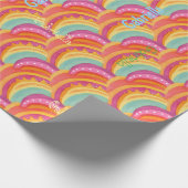 Personalisiertes, freudvolles Watercolor-Wrapping- Geschenkpapier (Ecke)