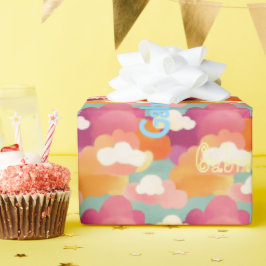 Personalisiertes, freudvolles Watercolor-Wrapping- Geschenkpapier