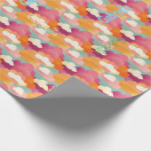 Personalisiertes, freudvolles Watercolor-Wrapping- Geschenkpapier (Ecke)