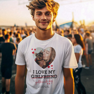 Personalisiertes Freund-Foto- & Hundehumor-T-Shirt T-Shirt