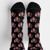 Personalisiertes Freundinnen-Herzgesicht Socken (Oben)