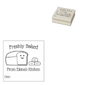 Personalisiertes frisches Brot Gummistempel (Stempel)
