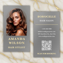 Personalisiertes Friseur-Foto Gold