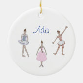 Personalisiertes Fritz/Solid/Blume Nutcracker Cera Keramik Ornament (Hinten)