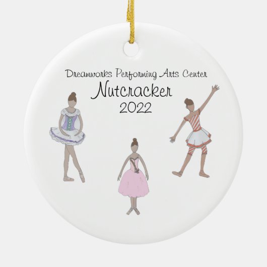 Personalisiertes Fritz/Solid/Blume Nutcracker Cera Keramik Ornament (Hinten)