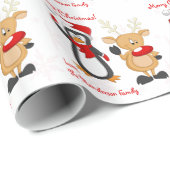 Personalisiertes frohe geschenkpapier (Rolleneckpunkt)