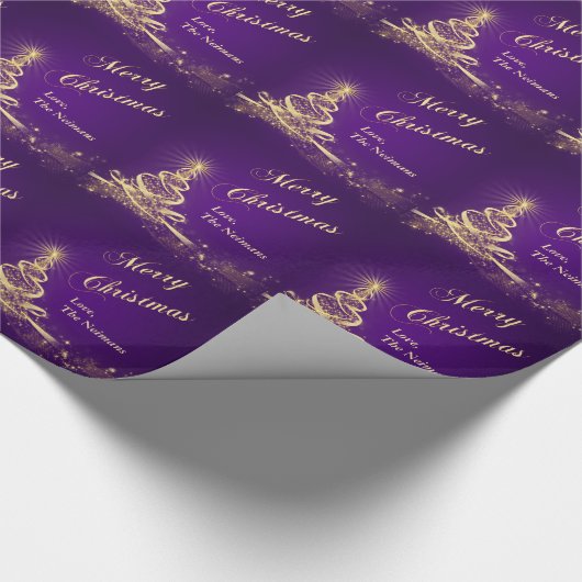 Personalisiertes frohe geschenkpapier (Ecke)