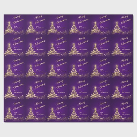 Personalisiertes frohe geschenkpapier (Flach)