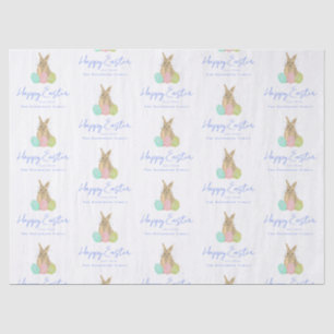 Personalisiertes Frohe Ostern Süßes Kaninchen Wass Seidenpapier