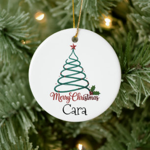 Personalisiertes Frohe Weihnachten Benutzername Ge Keramik Ornament