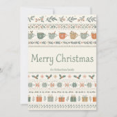 Personalisiertes Frohe Weihnachten Feiertagsmuster (Vorderseite)