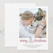 Personalisiertes Frohe Weihnachten Hundemutter Hau (Vorne/Hinten)