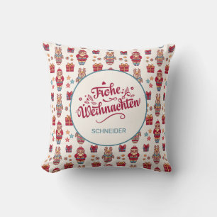 Personalisiertes Frohe Weihnachten Kissen