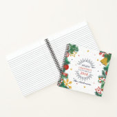 Personalisiertes frohe Weihnachten & Neues Jahr Gä Notizblock (Innenseite)