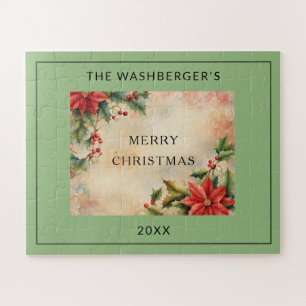 Personalisiertes Frohe Weihnachten Puzzle