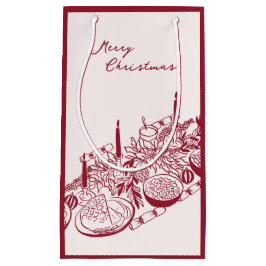 Personalisiertes Frohe Weihnachten Tisch Minimal D Kleine Geschenktüte