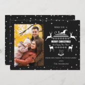 Personalisiertes frohe Weihnachten und glückliches (Vorne/Hinten)