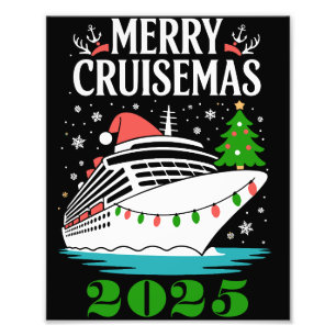 Personalisiertes Frohes Cruisemas Kreuzfahrtschiff Fotodruck