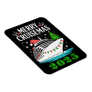 Personalisiertes Frohes Cruisemas Kreuzfahrtschiff Magnet