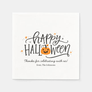 Personalisiertes Frohes Halloween Serviette