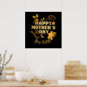 Personalisiertes Frohes Muttertagsgeschenk aus Gol Poster (Küche)
