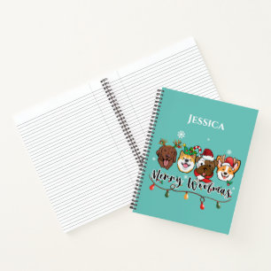 Personalisiertes Frohes Woofmas Notizbuch