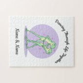 Personalisiertes Frosch-Paar-Puzzle Puzzle (Horizontal)