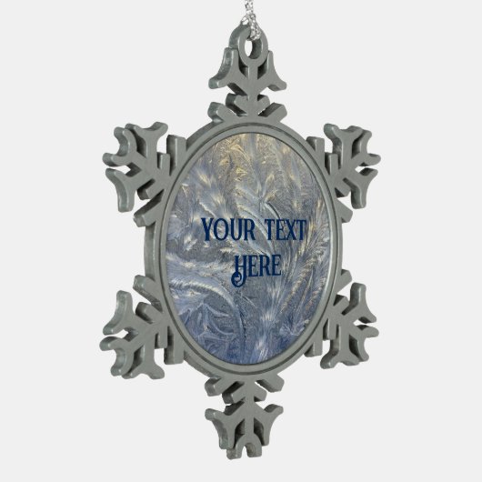 Personalisiertes Frosty Pewter Snowflake Ornament (Links)