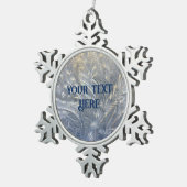 Personalisiertes Frosty Pewter Snowflake Ornament (Rechts)