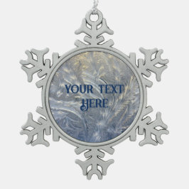 Personalisiertes Frosty Pewter Snowflake Ornament