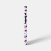 Personalisiertes Frühlings-Schmetterling-Blumenges iPhone Hülle (Linke Seite)