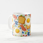 Personalisiertes Frühstück & RX Symbol Pharmacy-Ta Kaffeetasse (Vorderseite Links)
