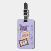 Personalisiertes Frühstück Toaster Pastrie Junk Fo Gepäckanhänger (Vorderseite vertikal)